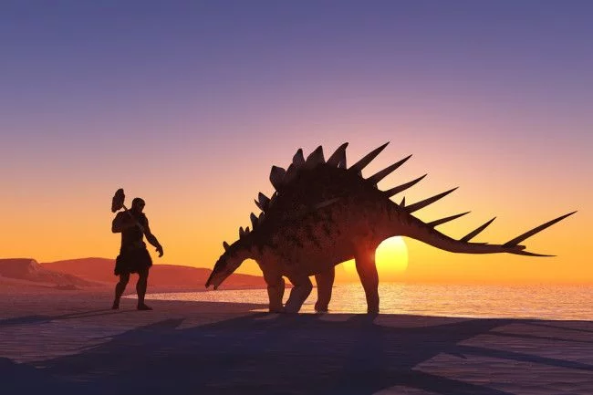 Humanos y dinosaurios
