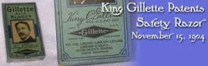 King Gillette patente