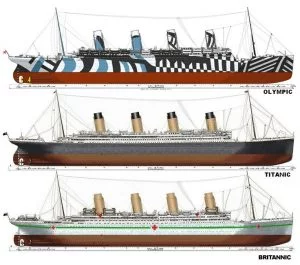 Olympic y sus hermanos, Britannic y Titanic