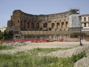 Ruinas de la Domus Aurea en la actualidad.