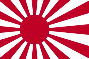 La bandera del Sol Naciente