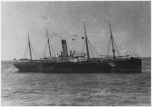 El RMS Californian llegando a la zona del hundimiento.