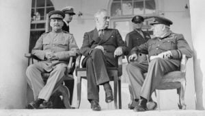 Stalin, Roosevelt y Churchill