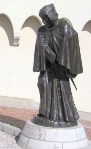 Francesco Grimaldi disfrazado de monje
