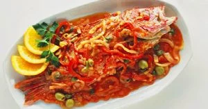 Pescado a la Veracruzana.