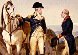 Alexander Hamilton con George Washington