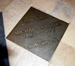 Michael Faraday memorial Westminster Abbey